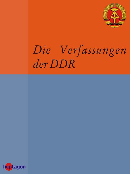 Upplýsingar um Die Verfassungen der DDR eftir Thomas Müller - Biðlisti